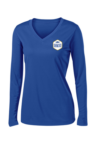 SUMMER SHOWCASE Ladies PosiCharge Competitor Long Sleeve V-Neck Tee