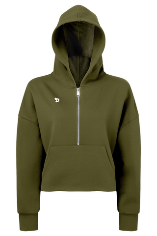 Pickleball Half-Zip Hooded Sweatshirt - Women