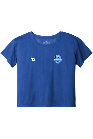 Internacional Ladies PosiCharge® Draft Crop Tee