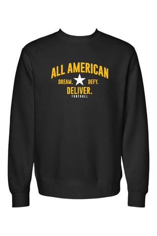 ALL AMERICAN Unisex ReFlex Fleece Crewneck Sweatshirt - DREAM DEFY DELIVER EDITION