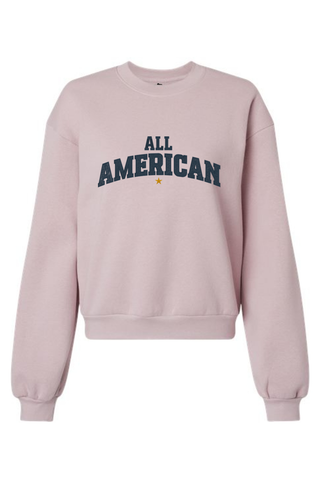 All American Women's Fleece Crewneck Sweatshirt - Lifestyle Beyond The Game