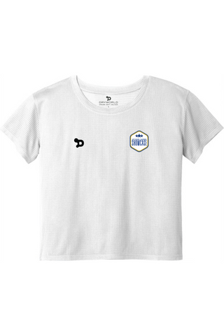SUMMER SHOWCASE Ladies PosiCharge® Draft Crop Tee