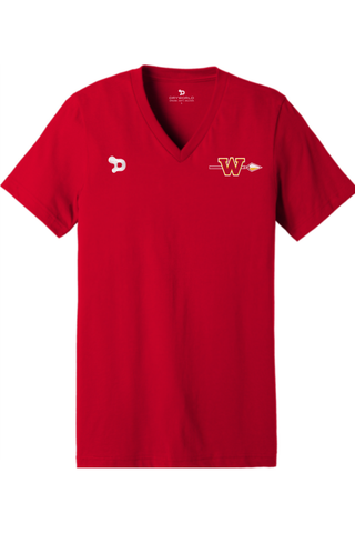 Woodbridge Warriors Unisex Jersey Short Sleeve V-Neck Tee