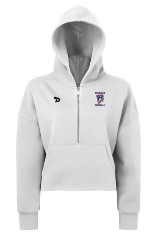 Beckman Football Ladies' Alice Half-Zip Hooded Sweatshirt