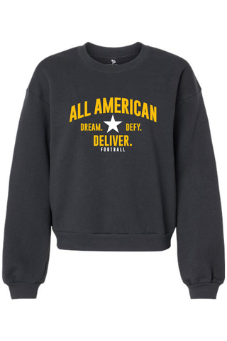 ALL AMERICAN ReFlex Women's Fleece Crewneck Sweatshirt - DREAM DEFY DELIVER EDITION