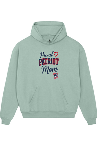 Beckman Patriots Unisex Cooper Dry Hooded Sweatshirt - Lifestyle Patriot Mom Edition