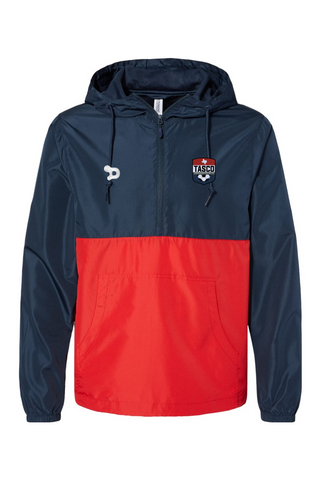 TASCO Unisex Lightweight Quarter-Zip Windbreaker Pullover Jacket - Coach