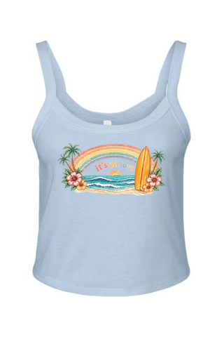 It's All Love Micro Rib Spaghetti Strap Tank
