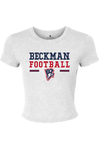 Beckman Patriots Women's Micro Rib Baby Tee - Lifestyle 2