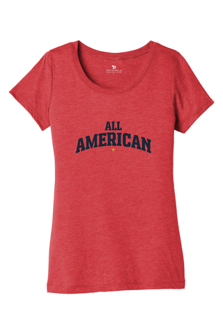 All American Women’s Triblend Short Sleeve Tee - Lifestyle Beyond The Game Edition