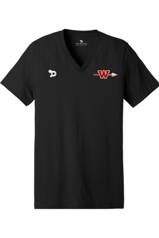 Woodbridge Warriors Unisex Jersey Short Sleeve V-Neck Tee