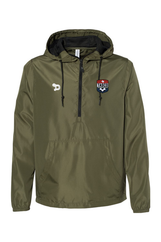 TASCO Unisex Lightweight Quarter-Zip Windbreaker Pullover Jacket - Coach