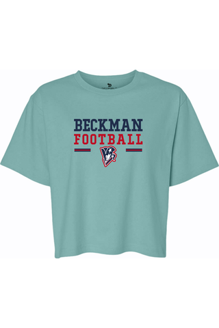 Beckman Patriots Women's Fine Jersey Boxy Tee - Lifestyle Beckman Football Edition