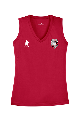 Classic League Ladies Sleeveless PosiCharge Competitor V-Neck Tee