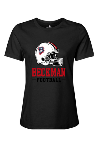 Beckman Patriots Women’s Relaxed Jersey Short Sleeve Tee - Lifestyle Helmet Pride Edition
