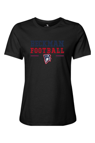 Beckman Patriots Women’s Relaxed Jersey Short Sleeve Tee - Lifestyle 2