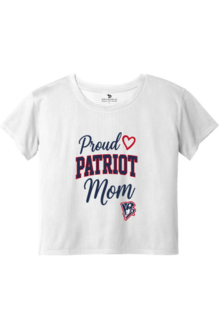 Beckman Patriots Ladies PosiCharge® Draft Crop Tee - Lifestyle 1