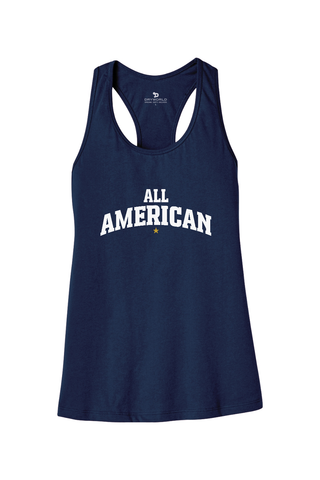 All American Women’s Jersey Racerback Tank - Lifestyle Beyond The Game Edition