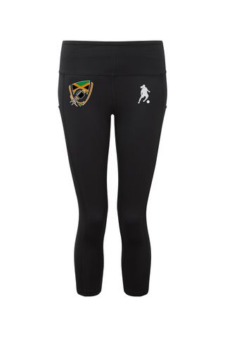 Flag Football Jamaica Women's Performance Calf-Length Leggings