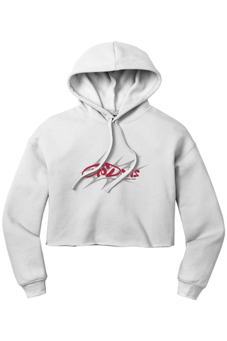 SAC Women’s Sponge Fleece Cropped Fleece Hoodie - Lifestyle GoDons Edition