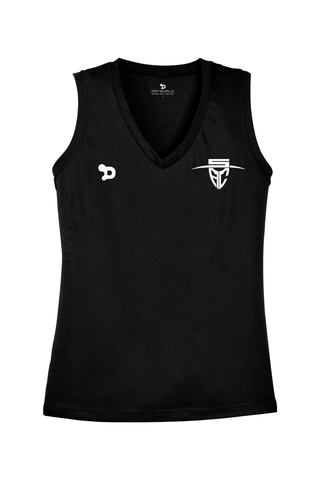 Santa Ana College - SAC Collection  Ladies Sleeveless PosiCharge Competitor V-Neck Tee