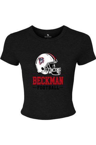 Beckman Patriots Women's Micro Rib Baby Tee - Lifestyle 3