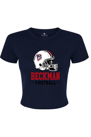 Beckman Patriots Women's Micro Rib Baby Tee - Lifestyle 3