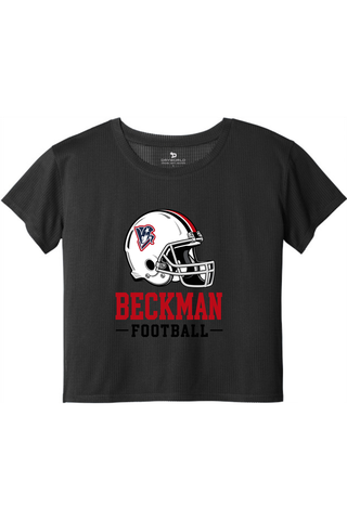 Beckman Patriots Ladies PosiCharge® Draft Crop Tee - Lifestyle 3