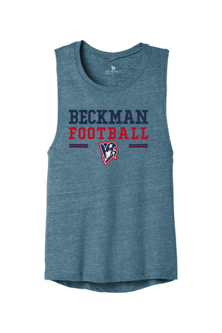 Beckman Patriots Women's Flowy Muscle Tank - Lifestyle Beckman Football Edition