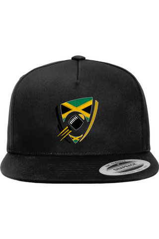 Flag Football Jamaica Five-Panel Cotton Twill Snapback Cap