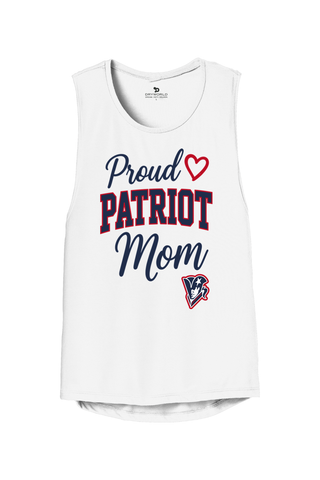 Beckman Patriots Women's Flowy Muscle Tank - Lifestyle Patriot Mom Edition