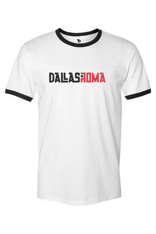 Roma FC Unisex Cotton Ringer T-Shirt