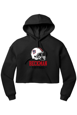 Beckman Patriots Women’s Sponge Fleece Cropped Fleece Hoodie - Lifestyle 3
