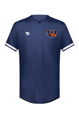 Wakeland Adult Full Button Baseball Jersey