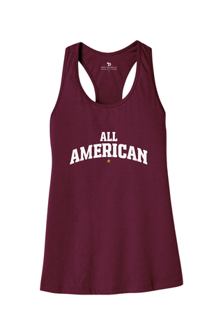 All American Women’s Jersey Racerback Tank - Lifestyle Beyond The Game Edition