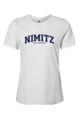 Nimitz High School Girls Soccer Women’s Relaxed Jersey Short Sleeve Tee - Lifestyle