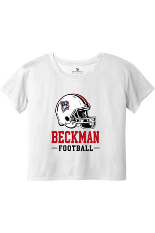 Beckman Patriots Ladies PosiCharge® Draft Crop Tee - Lifestyle 3