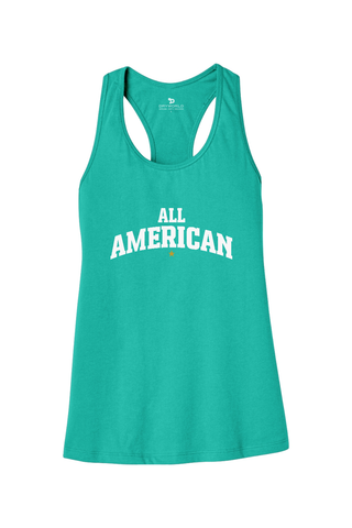 All American Women’s Jersey Racerback Tank - Lifestyle Beyond The Game Edition