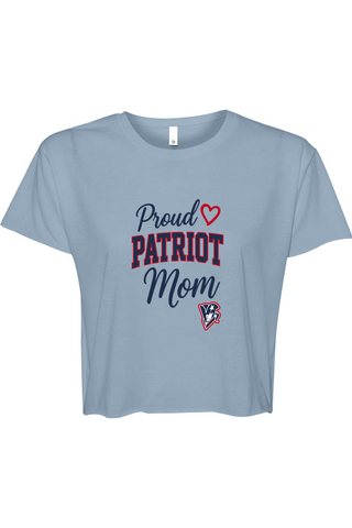 Beckman Patriots Festival Women's Cali Crop Lifestyle Patriot Mom Edition
