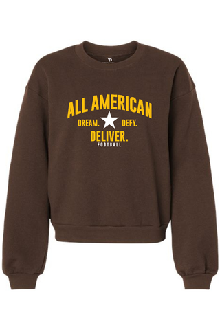 ALL AMERICAN ReFlex Women's Fleece Crewneck Sweatshirt - DREAM DEFY DELIVER EDITION