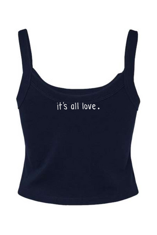 It's All Love Micro Rib Spaghetti Strap Tank