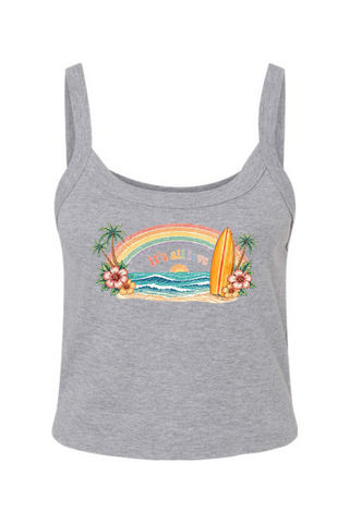 It's All Love Micro Rib Spaghetti Strap Tank