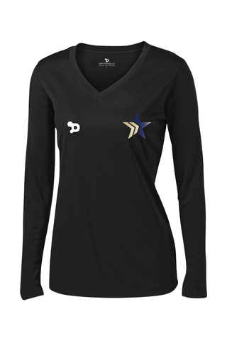Change The Game Ladies PosiCharge Competitor Long Sleeve V-Neck Tee