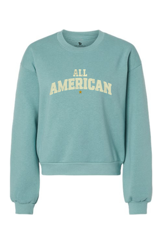 All American Women's Fleece Crewneck Sweatshirt - Lifestyle Beyond The Game