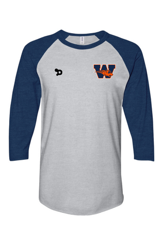 Wakeland Team D 3/4 Sleeve Raglan Baseball T-Shirt