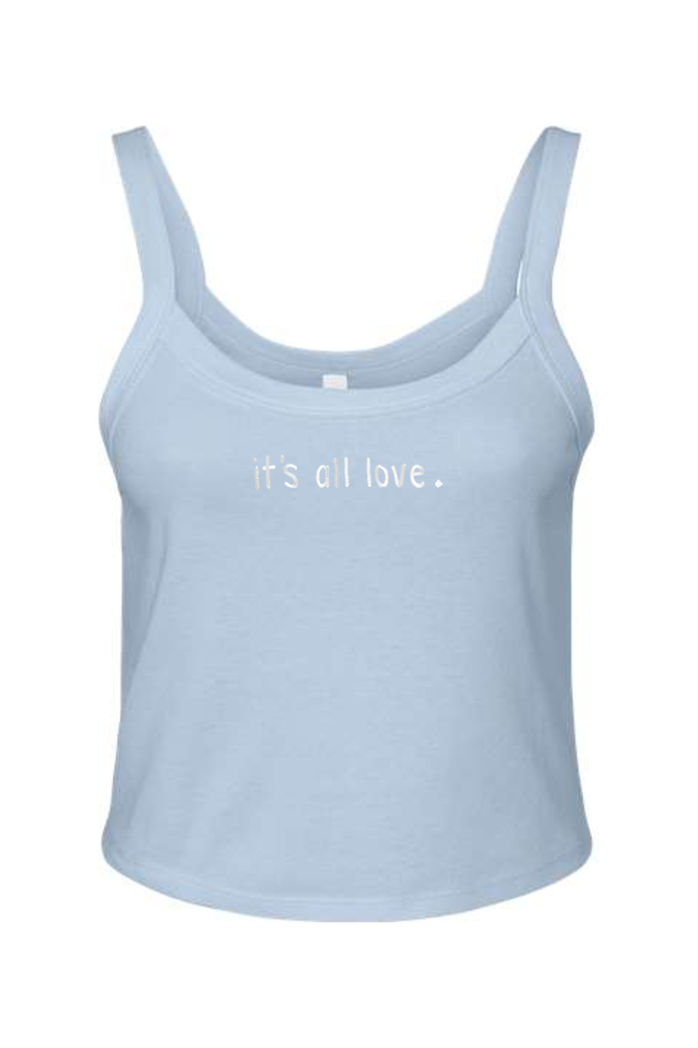 It's All Love Micro Rib Spaghetti Strap Tank