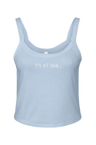 It's All Love Micro Rib Spaghetti Strap Tank