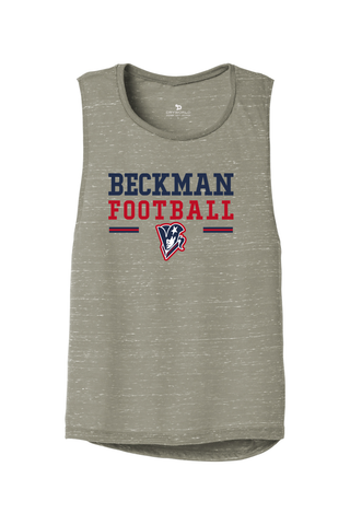 Beckman Patriots Women's Flowy Muscle Tank - Lifestyle Beckman Football Edition