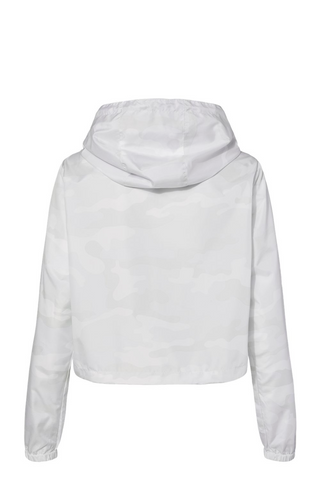 Roma FC Women's Lightweight Quarter-Zip Pullover Crop Windbreaker