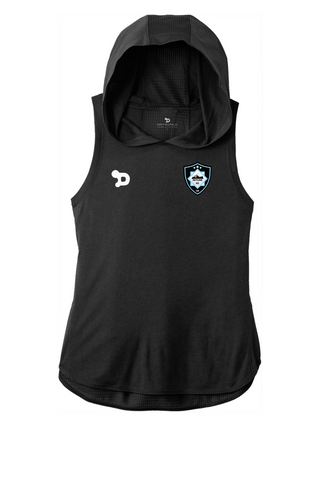 Skyline FC Ladies PosiCharge Tri-Blend Wicking Draft Hoodie Tank - Training